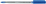 Kugelschreiber Tops 505, Kappenmodell, M, blau, Farbe des Schaftes: transparent
