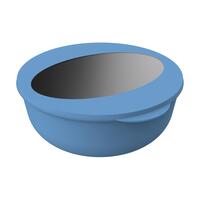 Artikelbild Food-Bowl "ToGo", Deluxe, 2,2 l, behagliches blau/transparent