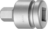 ASW Kracht-schroevendraaier-dopsleutel 3/4" Hex 19