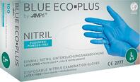 Wegwerpnitril handschoenen BLUE ECO + poedervrij maat L