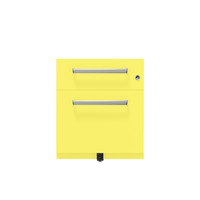 Rollcontainer Note™ | 2 Schubladen , Tiefe 565 mm, Designgriff
