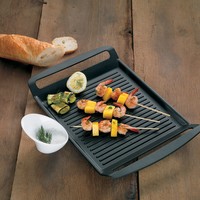 Kela 11564 Grillplatte Kerros Aluguss schwarz 30,0x24,0x4,0cm