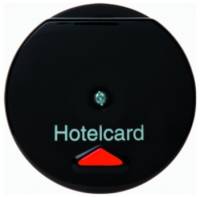 Hotelcard Schalter TWINPOINT sw mt KontrollfensterLichtauslass
