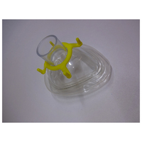Luftwulstmaske ohne Ventil, Größe 2, Größe 2, gelb/ transparent