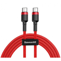 Baseus CATKLF-G09 cable de teléfono móvil Negro, Rojo 1 m USB A USB C