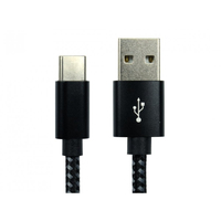 Cables Direct NLMOB-941BDBK USB cable 1 m USB 2.0 USB A USB C Black