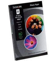Lexmark Inkjet fotopapier (10x15 - 35 vel)