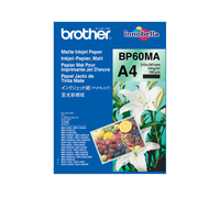 Brother BP-60MA Druckerpapier A4 (210x297 mm) Matte 25 Blätter Weiß