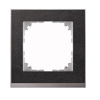 Merten MEG4010-3669 veiligheidsplaatje voor stopcontacten Aluminium, Zwart