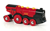 BRIO Locomotive rouge puissante à piles