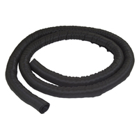 StarTech.com 6.5' (2m) Cable Management Sleeve - Flexible Coiled Cable Wrap - 1.0-1.5" dia. Expandable Sleeve - Polyester Cord Manager/Protector/Concealer - Black Trimmable Cabl...