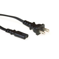 ACT AK5074 cable de transmisión Negro 1,8 m Enchufe tipo A C7 acoplador