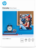 HP Papier fotograficzny Everyday, błyszczący, 200 g/m2, A4 (210 × 297 mm), 100 arkuszy