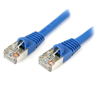 StarTech.com 15 ft Cat5e Blue Snagless Shielded RJ45 F/UTP Cat 5e Patch Cable - 15ft Patch Cord