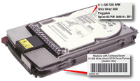 Hewlett Packard Enterprise SP/CQ HDD 9.1 GB U2WSCSI Proliant 6400R 1" 9,1 GB Ultra 2 SCSI