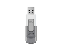 Lexar JumpDrive V100 USB flash meghajtó 128 GB USB A típus 3.2 Gen 1 (3.1 Gen 1) Szürke, Fehér