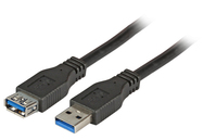 EFB Elektronik K5237.1 USB-kabel 1 m USB 3.2 Gen 1 (3.1 Gen 1) USB A Zwart