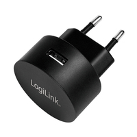 LogiLink USB Steckdosenadapter, 1x USB-Port für Fast Charging, 10,5W