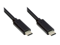 EXSYS EX-K1585-1.0 USB-kabel 1 m USB 3.2 Gen 1 (3.1 Gen 1) USB C Zwart