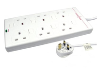Microconnect RB-02-6GANGSWD power extension 2 m 6 AC outlet(s) Indoor White
