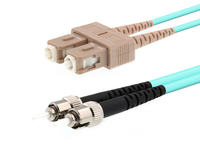 Microconnect FIB122001 InfiniBand/fibre optic cable 1 m ST SC OM3 Azul