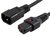 Microconnect PC1024 power cable Black 1 m C13 coupler C14 coupler