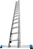 Krause 133847 ladder Schuifladder Aluminium