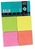 Connect Quick Notes Neon Rainbow 75 x 75 mm selbstklebendes Etikett 80 Stück(e)