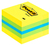 3M Post-it 2051L karteczka samoprzylepna Kwadrat Niebieski, Zielony, Turkusowy, Żółty 400 ark. Samoprzylepny