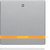 Berker Wippe mit oranger Linse und Aufdruck '0' Q.x alu samt, lackiert