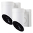 Somfy 1870471 - 2 White Outdoor Cameras | Outdoor Surveillance Cameras | Siren 110 DB | Possible connection to an existing light