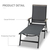Outsunny 84B-792CG outdoor chair Grey