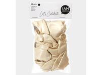 Ballone I am creative Luftballone creme, metallic 20 Stk