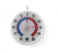 HENDI Kühlschrankthermometer - max: -50/50°C - ø72x21 mm Mit Aufhängehaken.