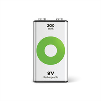 GP Batteries Recyko+, Akku 1x9V, 200 mAh, 8,4 V