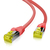 Helos Patchkabel S/FTP Cat 6a rot 0,5m