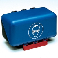 SecuBox MINI blau mit Aufdruck "Atemschutz"
