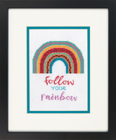 Counted Cross Stitch Kit: Follow Your Rainbow