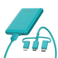 OtterBox Power Bank Bundle 5K MAH USB A&Micro 10W + 3-1 Cable 1M Rock Candy - Blue