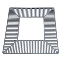 Silaos Round or Square Steel Tree Grille - Square Tree Grille - 1000 x 1000mm (201217) - RAL 9010 - Pure White