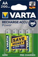 VARTA Batterie Akku 56706101404 AA/HR06, 2100 mAh, 4 Stück