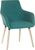 Contemporary 4 Legged Upholstered Reception Chair Jade (Pack 2) - 6929JADE -