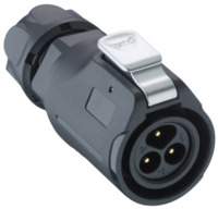 Stecker, 7-polig, Lötkelch, Schnellverriegelung, gerade, 2450 07 T09CB T