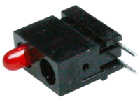 LED-Signalleuchte, rot, 4 mcd, RM 2.54 mm, LED Anzahl: 1
