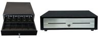 CD4-1616BKSS88-S2 - Cash Drawer, Black, Stainless Steel, 410mm x 415mm, Printer Driven, 8 Note 8 Coin, Cable Included Kassenschubladen