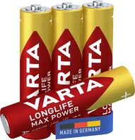 1x4 Max Tech Micro AAA LR 03 1x4 Max Tech Micro AAA LR 03, Single-use battery, Alkaline, 1.5 V, 4 pc(s), Red, Cylindrical