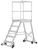Podesttreppe fahrbar, einseitig begehbar, Podestgröße 600x800 mm, 8 Stufen inkl.