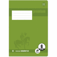 Schulheft Premium A5 32 Blatt blanko