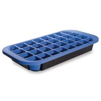 Ice Cube Tray - Blue Silicone 40(H) x 345(W) x 185(D)mm Capacity - 32 Cube