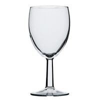 Utopia Saxon Wine Goblets in Clear Made of Glass CE Marked at 175ml